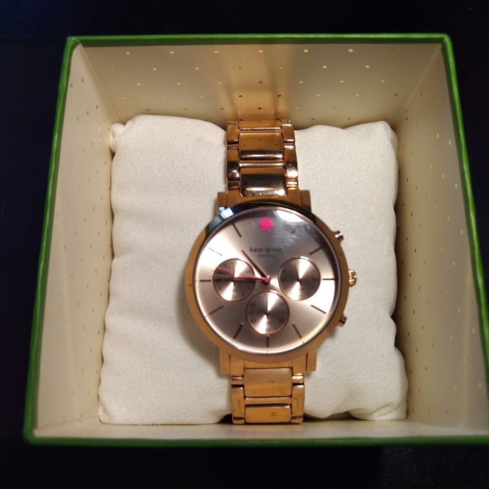 KATE SPADE ROSE GOLD CHRONOGRAPH WATCH
